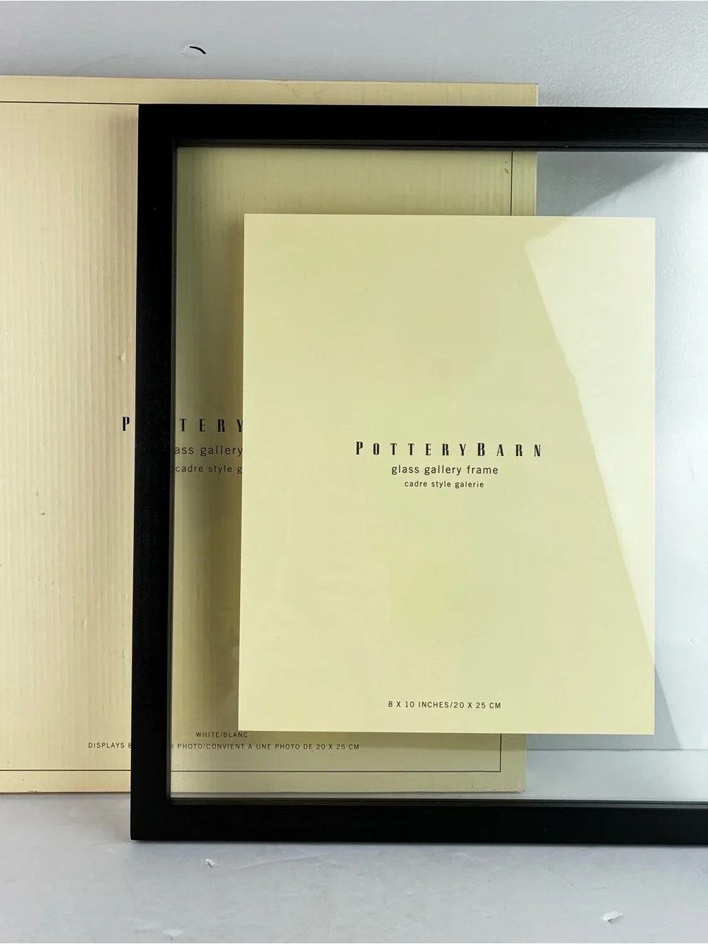 Pottery Barn NWOT Floating Glass Gallery Frame